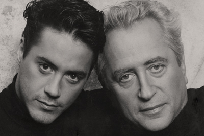 Robert Downey Jr and Robert Downey Sr in 1990