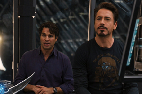 Robert Downey Jr and Mark Ruffalo in The Avengers