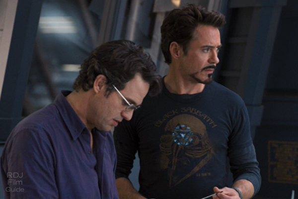 Robert Downey Jr and Mark Ruffalo in The Avengers